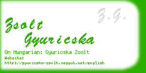 zsolt gyuricska business card